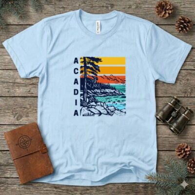 Retro Acadia National Park Unisex Shirt