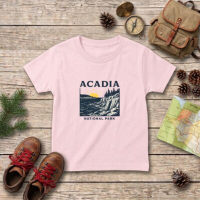 Classic Acadia National Park Kids Shirt