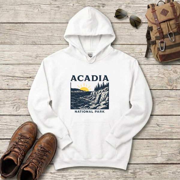 Classic Acadia National Park Hoodie Sweatshirt