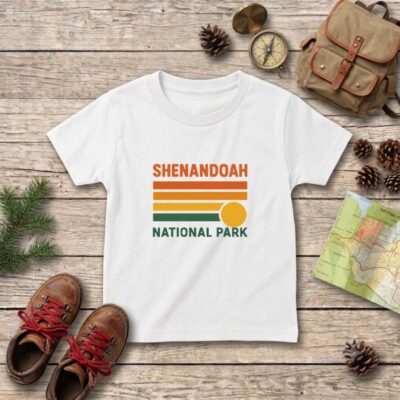Retro Shenandoa National Park Kids Shirt