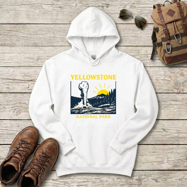 Vintage Yellowstone National Park Hoodie Sweatshirt