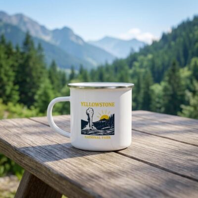 Vintage Yellowstone National Parks Campfire Mug