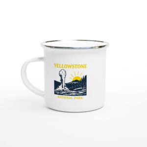 Vintage Yellowstone National Parks Ceramic Mug