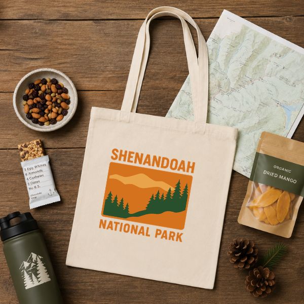 Vintage Shenandoah National Parks Tote Bag