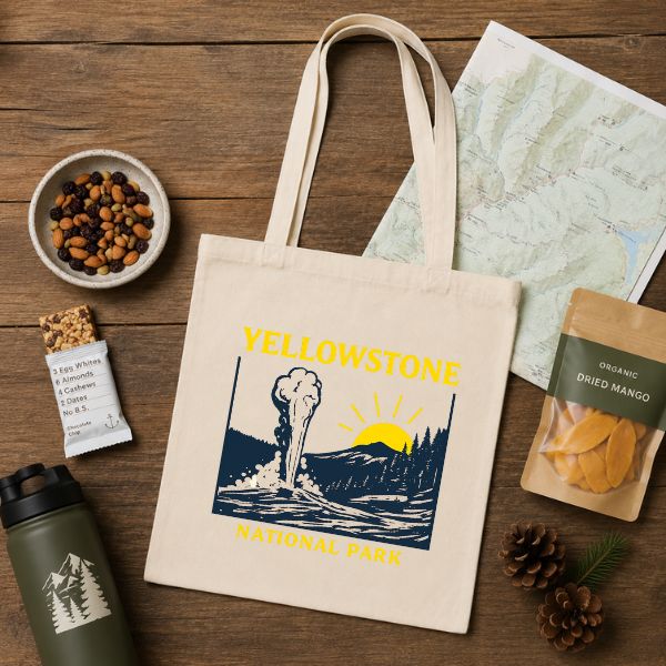 Vintage Yellowstone Tote Bag